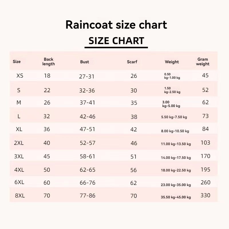Transparent Rainwear Raincoat